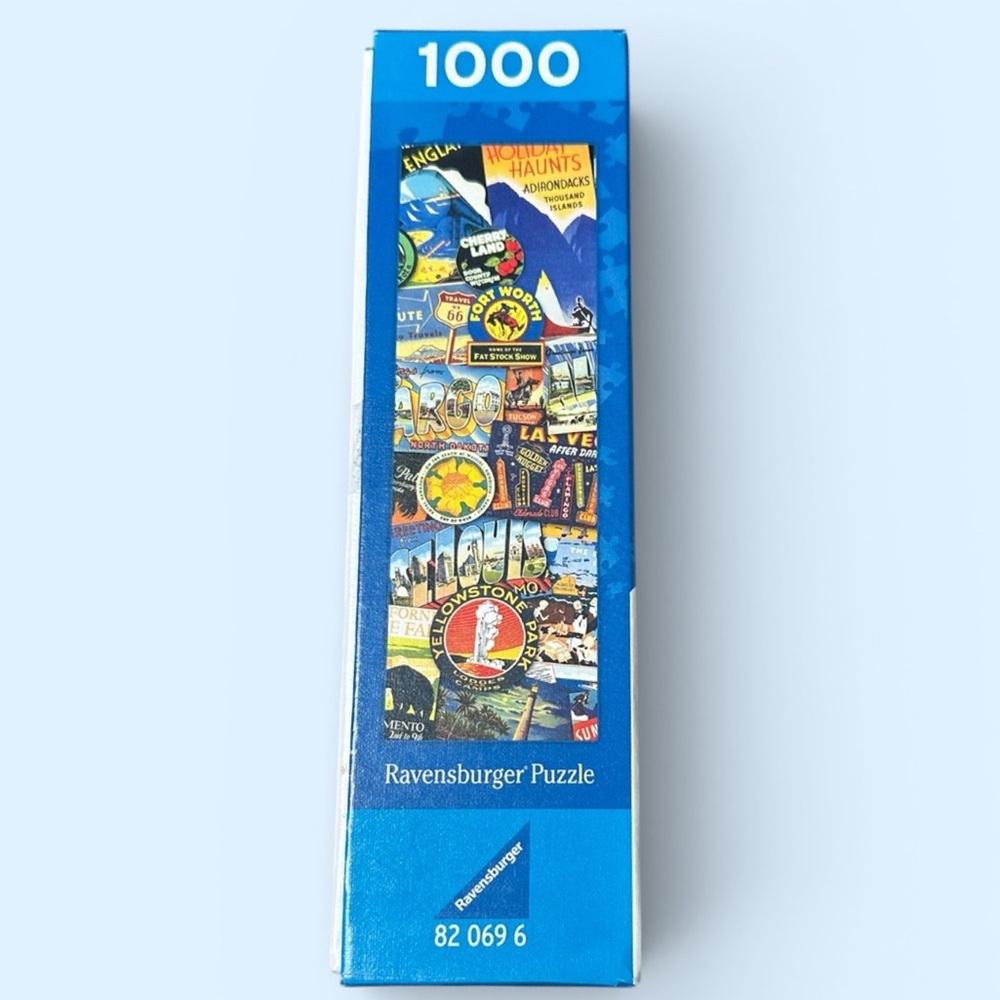 Ravensburger Road Trip USA 1000-Piece Puzzle Multicolor Vintage Travel Collage - Picture 5 of 5